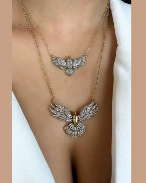 Colar Espírito Santo Cravejado Sacra | Nino Bran - comprar online