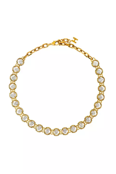 Choker Cristal Singular Ouro Vintage | Hector Albertazzi
