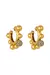 Brinco Hoop Midi Esferas Paradoxo Ouro Vintage | Hector Albertazzi