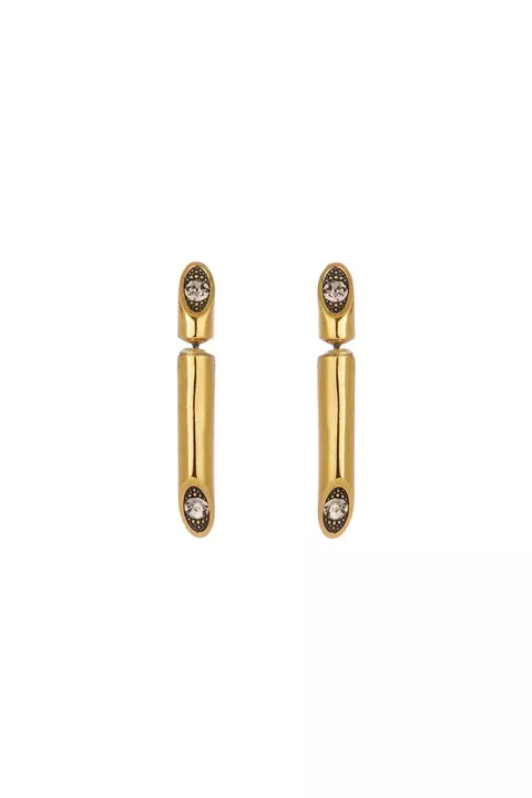 Brinco Midi Liso Style Ouro Vintage