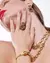 Anel Waves Claudia Arbex Ouro Vintage - comprar online
