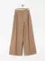 Pantalon sastrero baggy camel satinado - comprar online