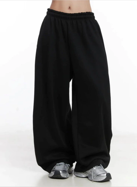 Pantalon baggy oversize negro