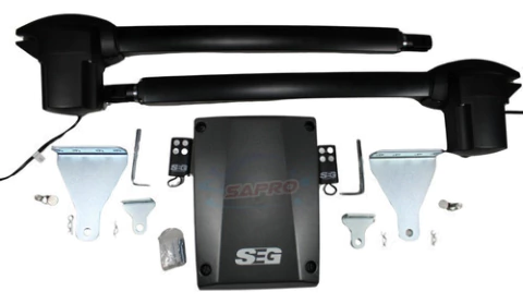 Pistones Seg Pivus Abat 400 Para Porton Electrico Color Negro