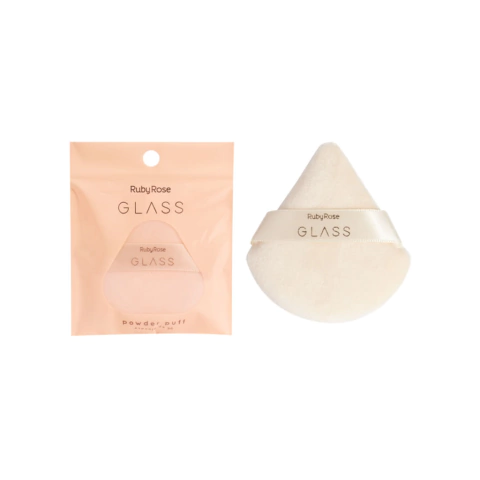 Esponja de Pó Powder Puff Glass - Ruby Rose