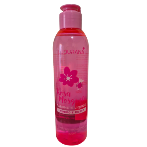 Sabonete Líquido Corpo e Rosto Rosa Mosqueta 200 ml - Ludorana