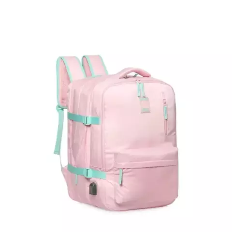 Mochila Viaje Trendy Rosa 19117