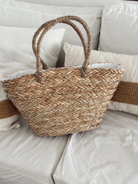 Bolso canasta fibra summer #2