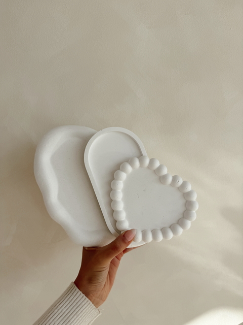 Bandeja corazon resina - comprar online