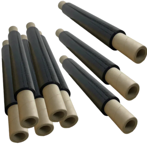 X9 Uni. Film Stretch Virgen Con Mango 50cm Negro Cubritivo (Bob 2 kg) - comprar online