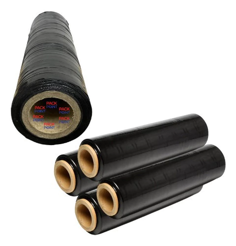 Film Stretch Virgen 50cm Negro Cubritivo Pack X4 Uni. (Bob 5 kg) - comprar online