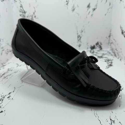 MOCASIN DE CUERO FLECO