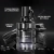 Perfume ALL BLACK de Cyzone sobre fondo negro, con descripción de sus notas olfativas "Cardadamo, Tonka y Cedro"