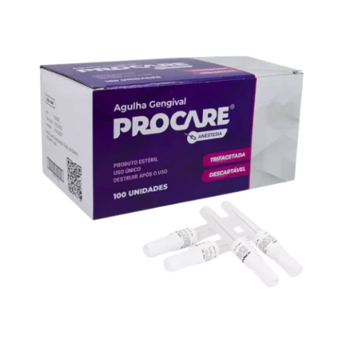 Agulha Gengival 100 Unidades - Procare