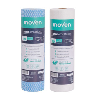 Panos Multiuso limpeza 50 panos 28x50cm Maior absorção - Inoven