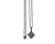 Colar Aço Inox Prateado Pingente Trevo Cravejado
