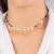 Choker de aço inox, c/ 15 mini Corações 37 cm - comprar online