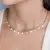 Choker de aço inox,Triângulos 37 cm