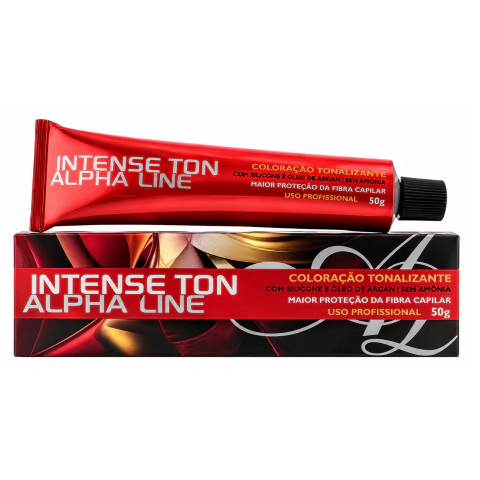 Tonalizante Intense Ton Alpha Line 6.7 Louro Escuro Marrom 50g