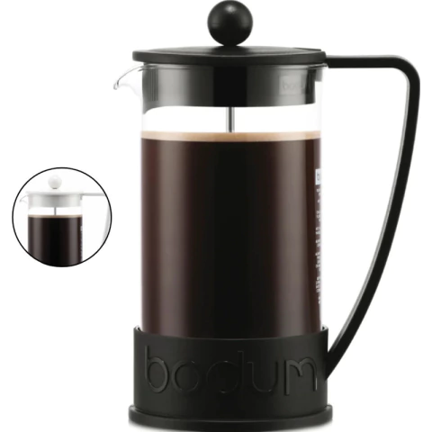 Cafetera Bodum Brazil 8 Pocillos 1 L Prensa Francesa Manual
