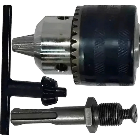 Mandril 13mm 1/2 + Llave + Adaptador Sds Plus Lusqtoff