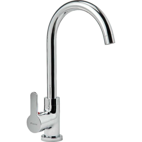 Griferia Cocina Monocomando Cromado Piazza Emblem 10017