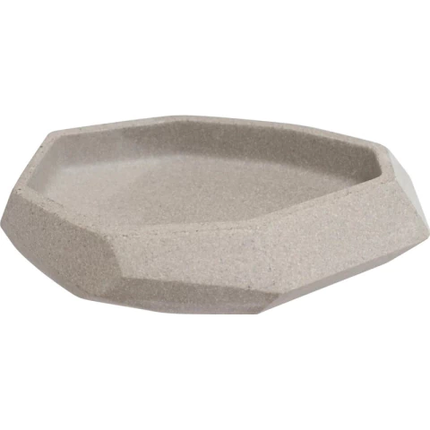 Jabonera Para Baño Ilhabela Gray Polyresin