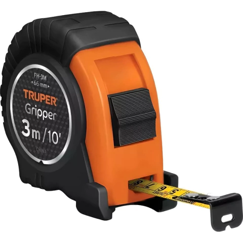 Cinta Metrica Metro Gripper 3m X 13mm Resistente Truper