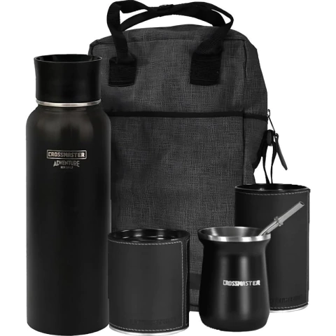 Set Matero Equipo De Mate Termo Bombilla Yerbera Crossmaster