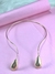 Choker Dourado Aberto Gota
