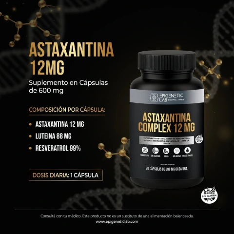 ASTAXANTINA x 120 CAPSULAS DE 600 MG SIN TACC