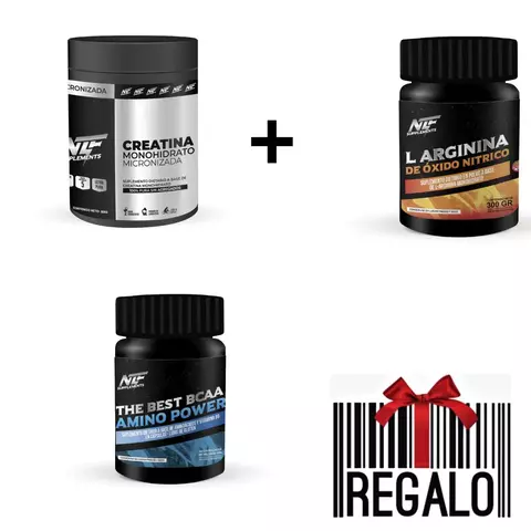 COMBO CREATINA + ARGININA + BCAA MUSCULACION Y RECUPERACION - comprar online