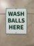 Cartel Wash Balls Golf - comprar online