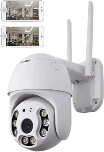 Camara Seguridad Seisa Ipc Zas04 Ip Wifi Exterior Full Hd Domo Color Blanco