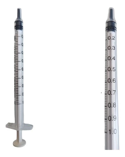 Jeringa Descartable 1ml Sin Aguja X 100 U. Tuberculina