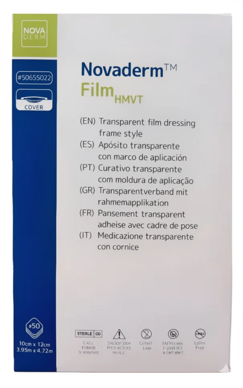 Parche Apositos Film Transparente 10x12cm Novaderm X 10u