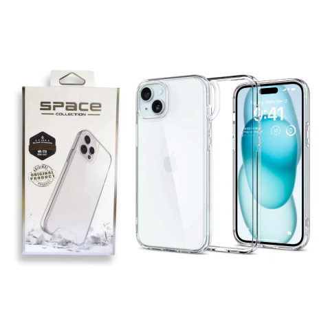 Capa Capinha Clear Case Space Para iPhone 15 Plus - comprar online