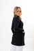 Jaleco Feminino Orquídea - Preto - Premier Jalecos