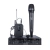 Microfone Sem Fio Profissional Bastão + Headset Armer AW602-HT-BP c/Maleta e Bateria Recarregável