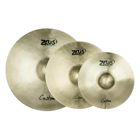 Kit com 3 - Prato de Bateria Zeus Custom Set-C com Bag - comprar online