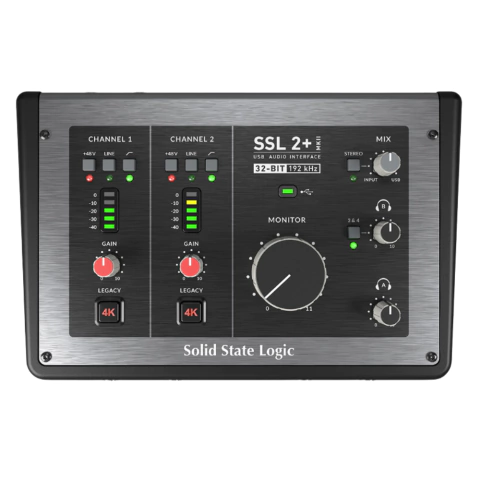 Interface de Áudio USB Profissional SSL2+ MKII com 2 entradas/4 saídas - comprar online