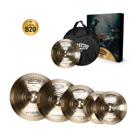 Kit Pratos de Bateria Zarcon Hybrid SET-E 5 Peças B20 + Bag - comprar online