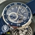 Cartier Calibre Azul Caixa Aço Cerâmica Automático Borracha Azul
