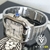 Cartier Santos Branco Aço Automático Pulseira Aço Inox