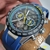 Tag Heuer Carrera Senna 45mm Extreme Azul Aço Cronografo Borracha Azul