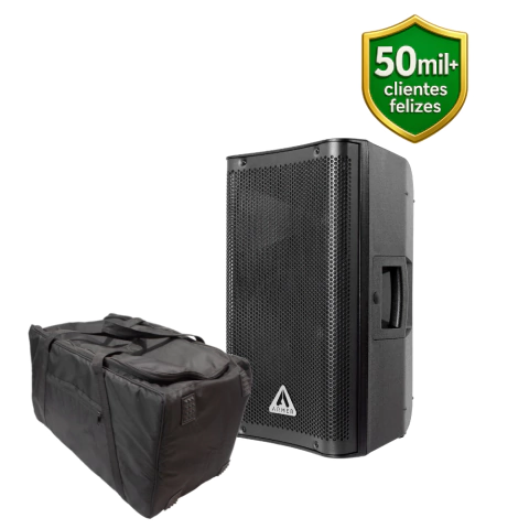 Kit Caixa de Som Ativa Profissional Armer EVX 10" 1000W Bivolt com Capa - comprar online