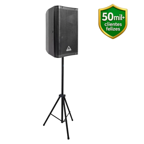 Kit Caixa de Som Ativa Profissional Armer EVX 10" 1000W Bivolt com Suporte - comprar online