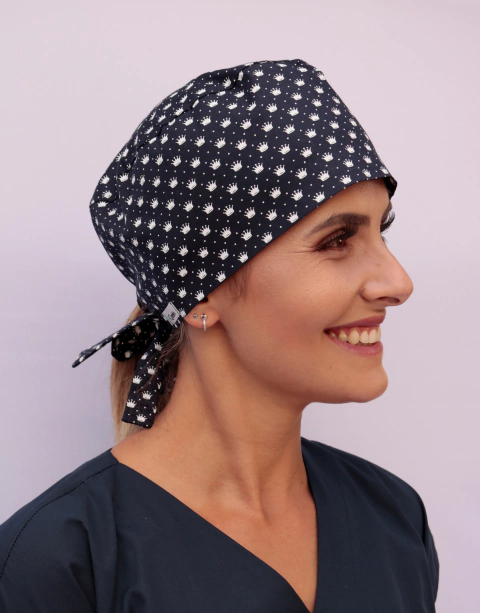 Gorro Mini coroas marinho - comprar online