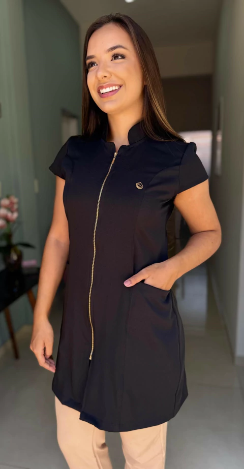 Jaleco Feminino Lola preto - comprar online