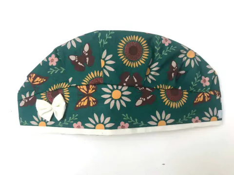 Touca Floral verde - comprar online